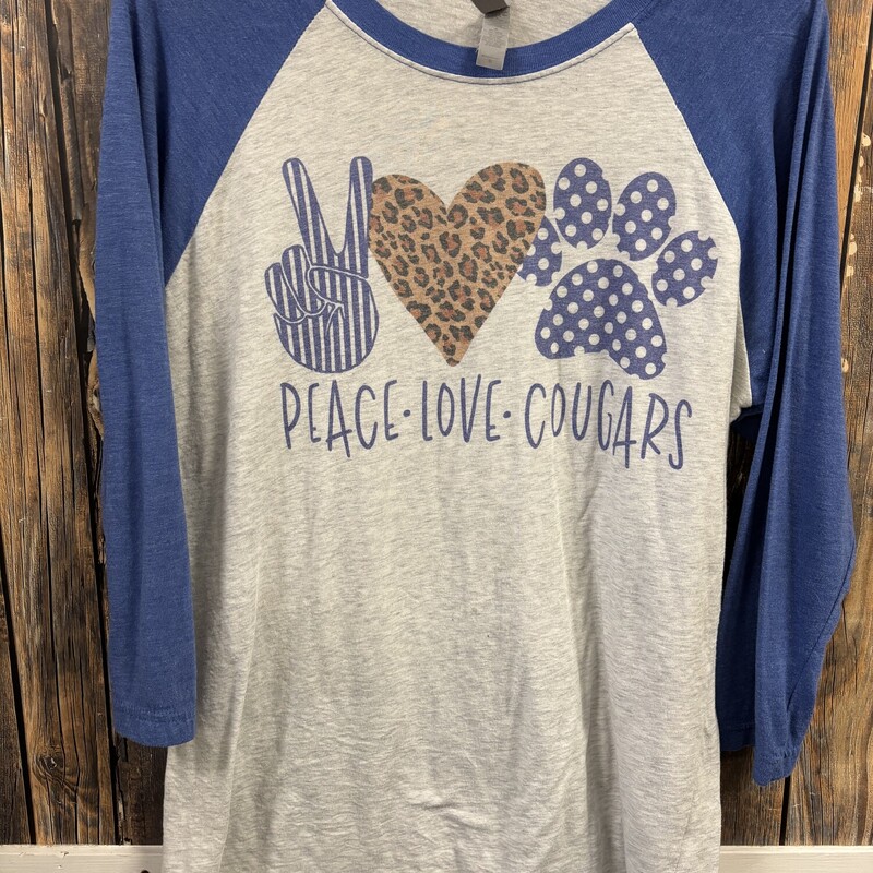 Peace Love Cougar Shirt, Size: M