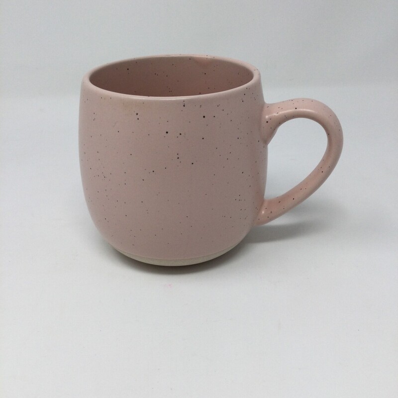 Ceramic Mug,
Sand/Pink,
Size: 4 X 3 In