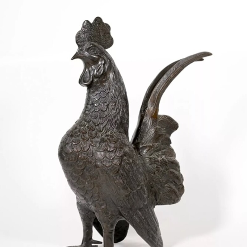 Bronze Rooster Statue
Bronze Size: 9 x 11.5H
As Is - needs slight polish