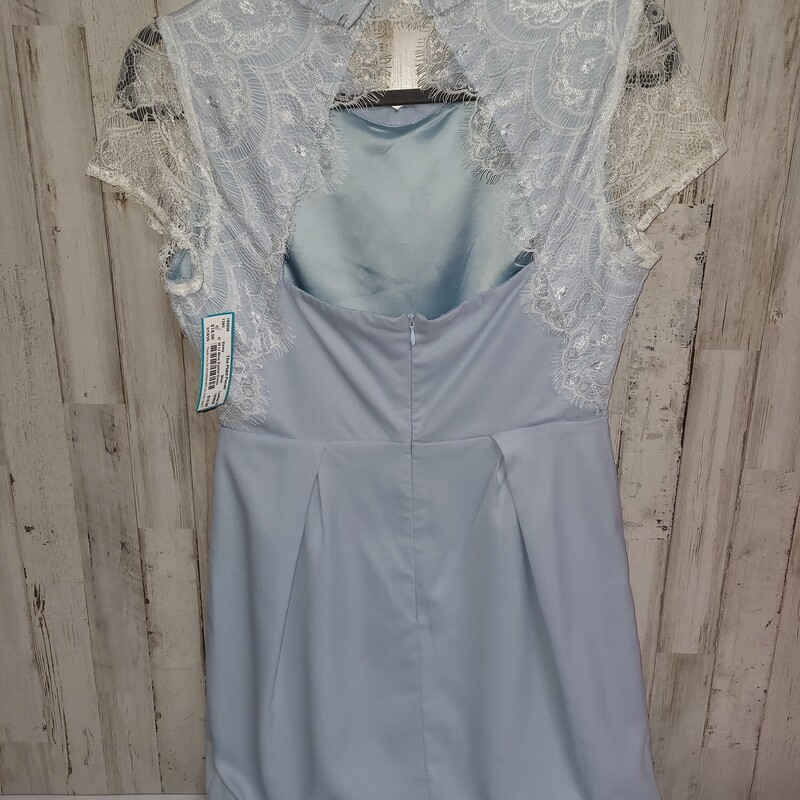 M Lt Blue Eyelet Dress