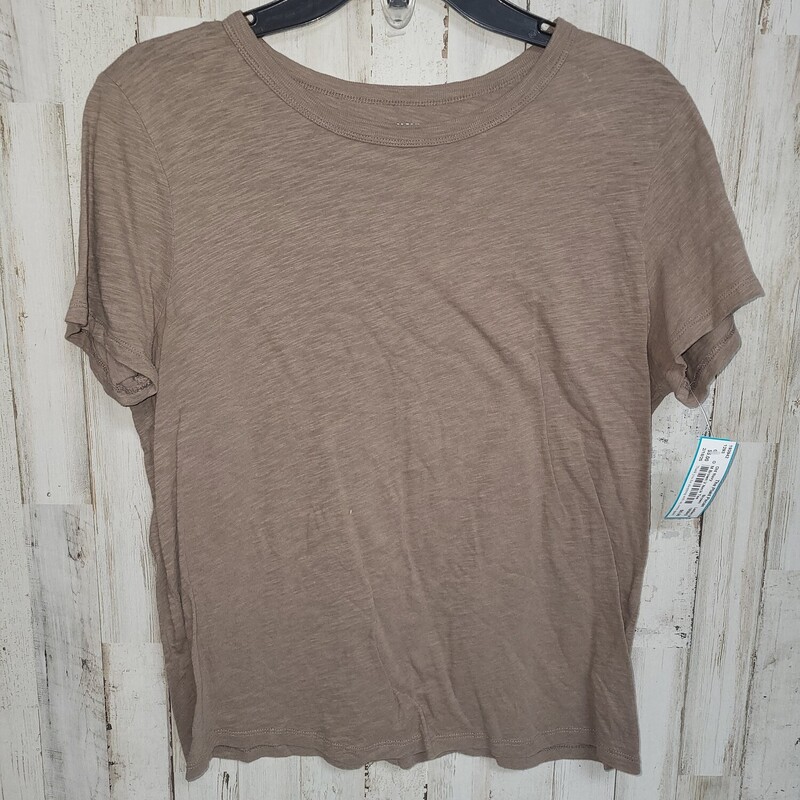 M Brown V Neck Tee