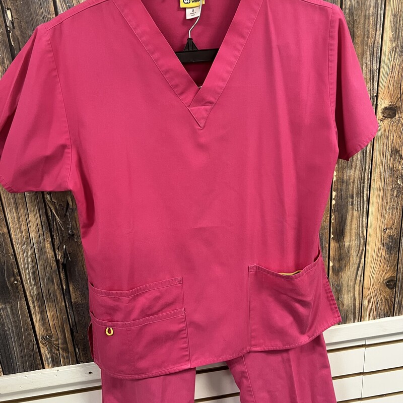 PINK SCRUB SET, Size: SMALL