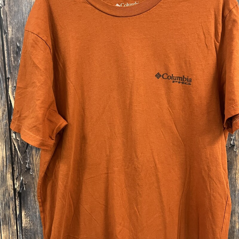 RUST COLUMBIA TEE, Size: MED