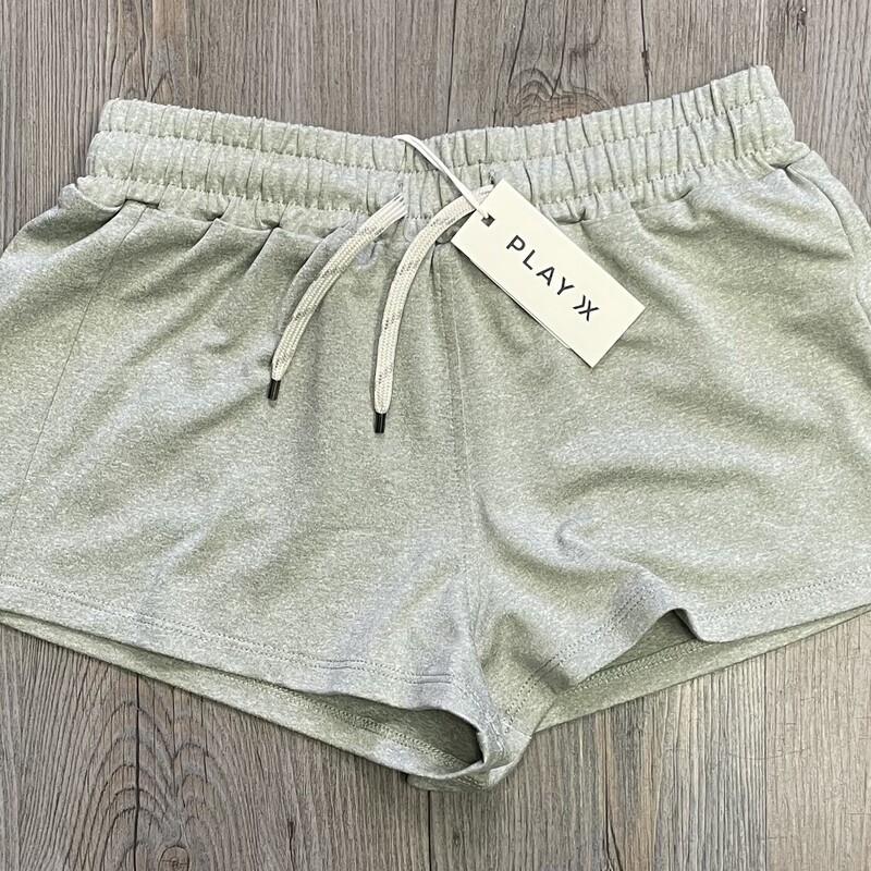 Play X Rylee+cru  Shorts, Heathered- Sage,
 Size: 8-9Y
Kids Samples
NEW!