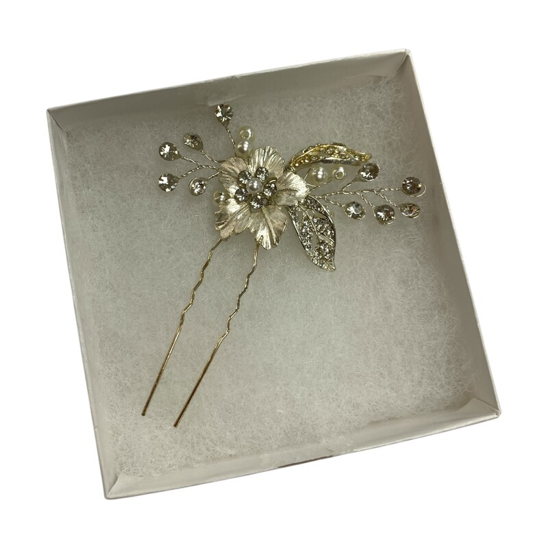 Hair Clip, Silver, Size: None