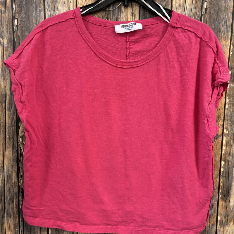 Hot Pink Crop Tshirt, Size: M