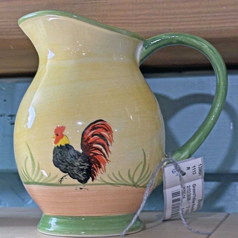 Green/Yellow Rooster Pitc