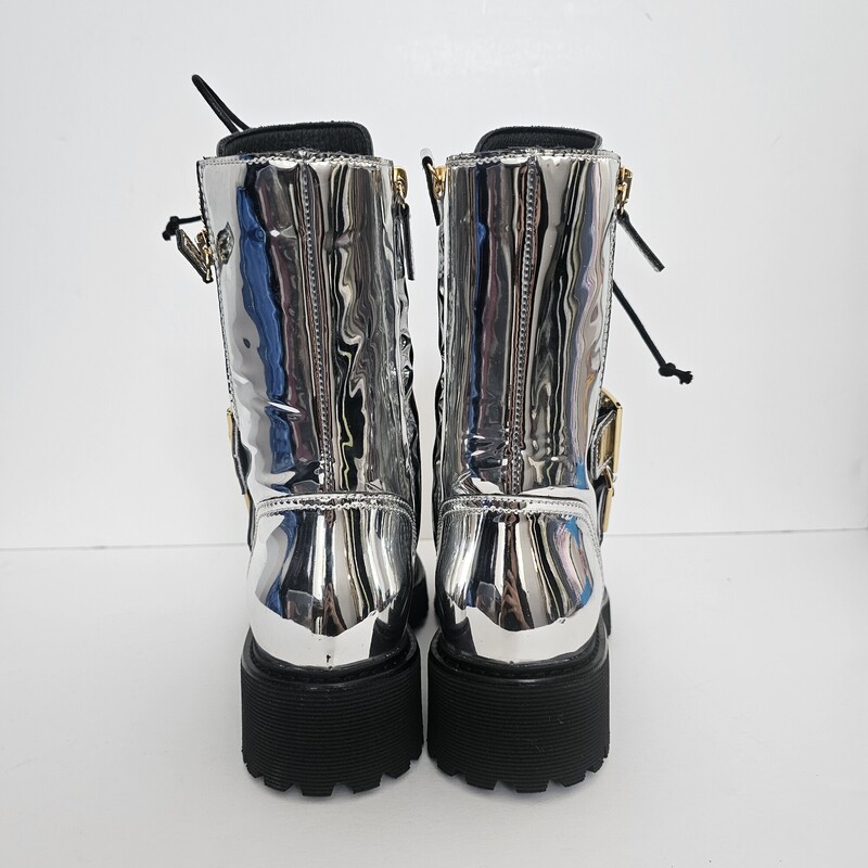 Giuseppe Zanotti, Silver, Size: 36/6