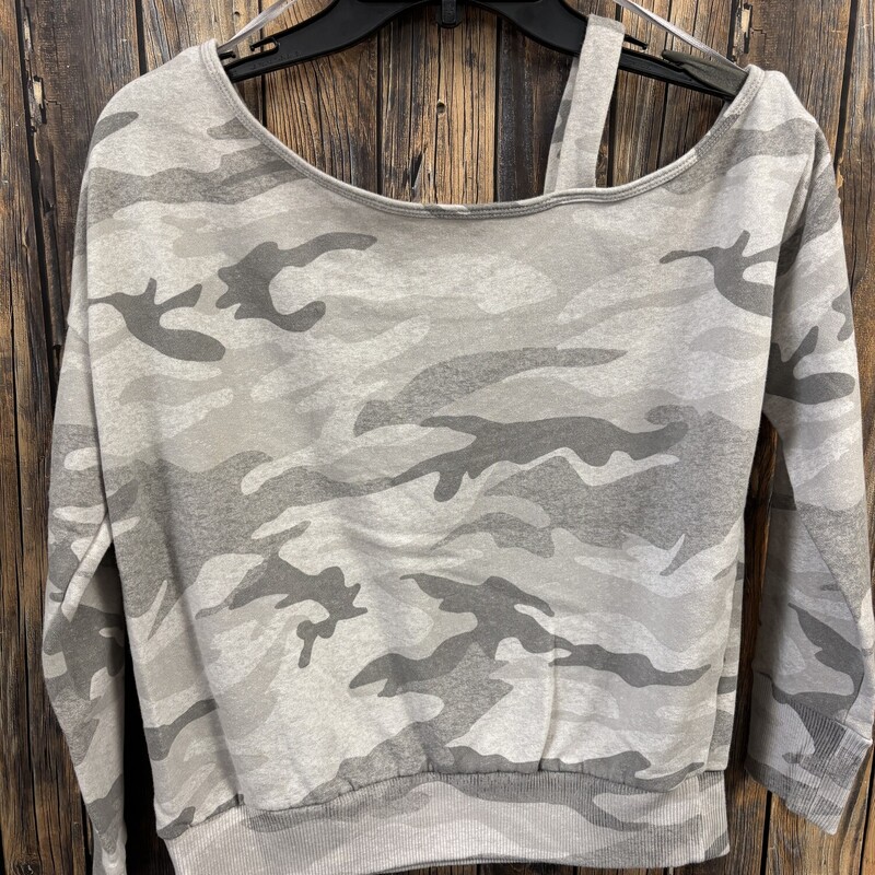 Gray Camo Aero Sweatshirt, Size: M