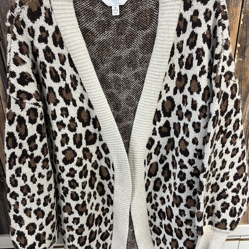 Animal Print Cardigan, Size: M