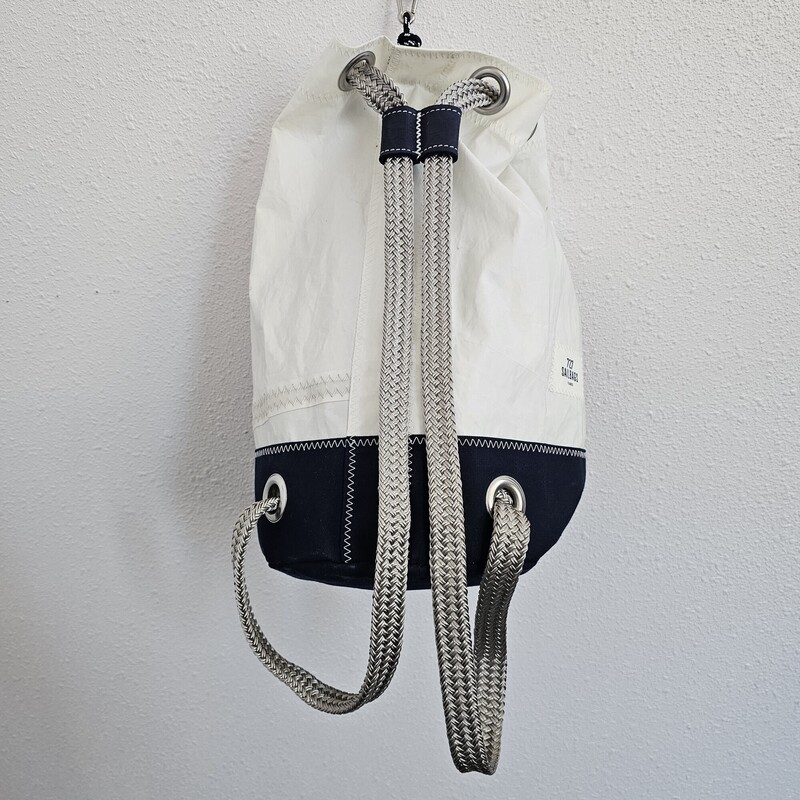 Sailbags, WhtNvy, Size: Backpack