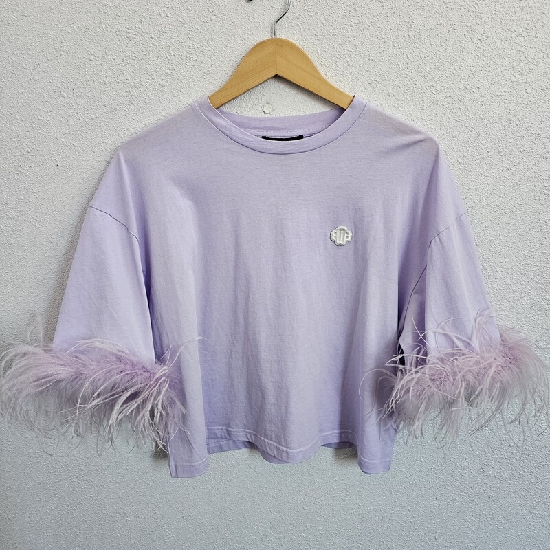 Maje Plume Feather, Lavender, Size: 3/Large