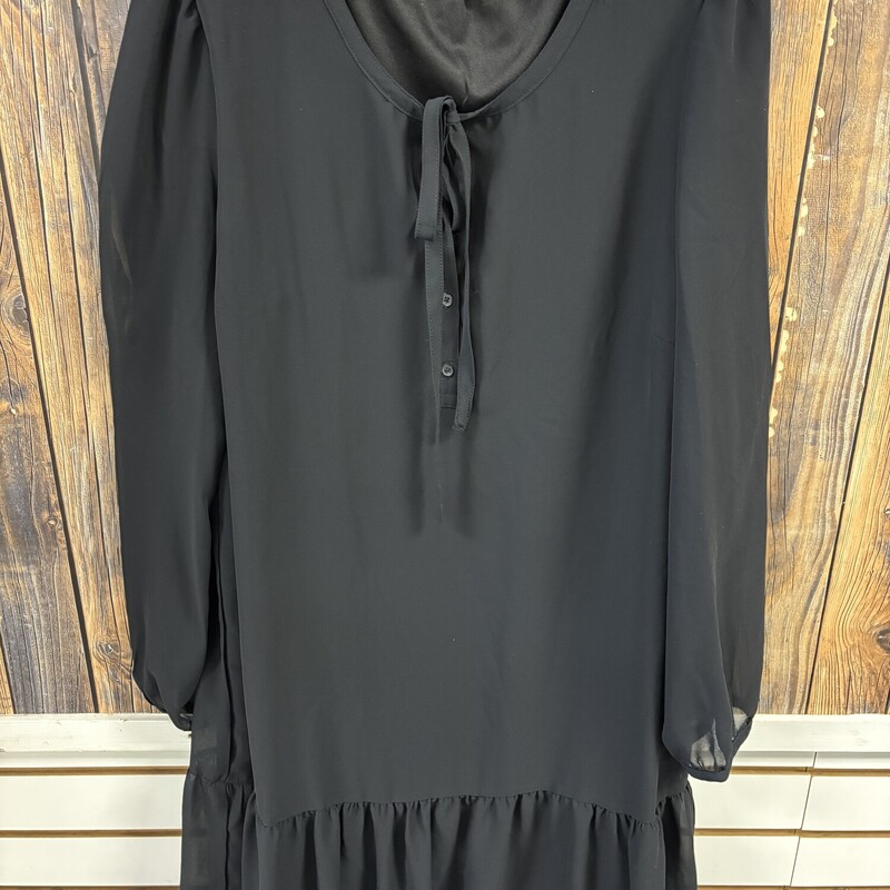 Black Flowy Dress, Size: L