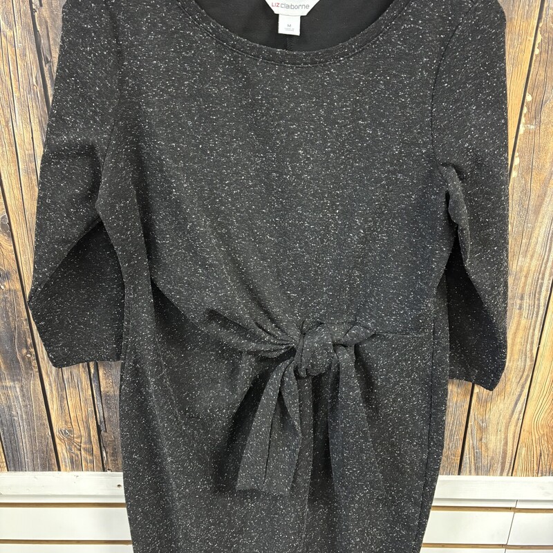 Black White Speckle Dress, Size: M