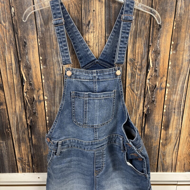 Denim Shorts Overalls, Size: S