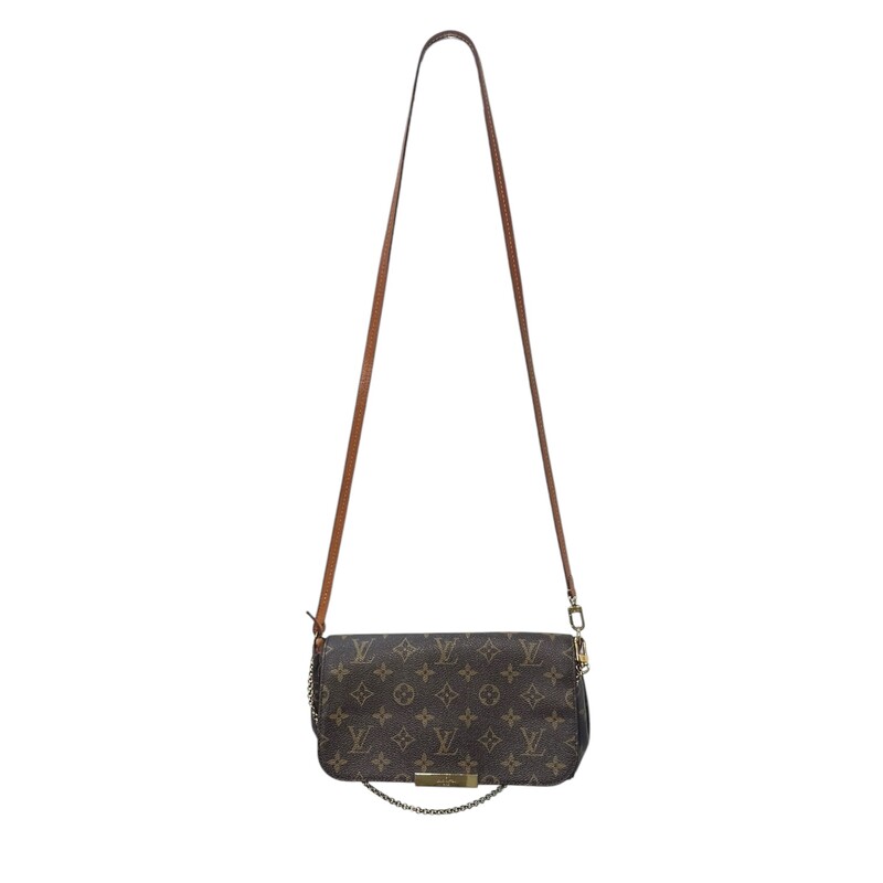 Louis Vuitton Favorite MM Monogram<br />
<br />
Date Code: SD1197<br />
<br />
Dimensions:<br />
Length: 10 in<br />
Height: 7.5 in<br />
Width: 2 in<br />
Drop: 8 in<br />
Drop: 21 in<br />
<br />
In very good condition. Light sctaching to the hardware.<br />
<br />
Comes with original dust bag. No box.