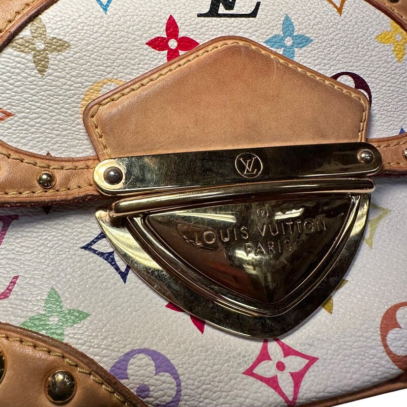 Louis Vuitton Multicolore Monogram Marilyn Vintage<br />
<br />
Date Code: MI 0081<br />
<br />
Dimensions: 9.25 L x 5.5 H inches<br />
<br />
In good condition. Some scuffs and marks on  the leather. Some hardware scratches.<br />
<br />
Does not come with original dust bag or box.