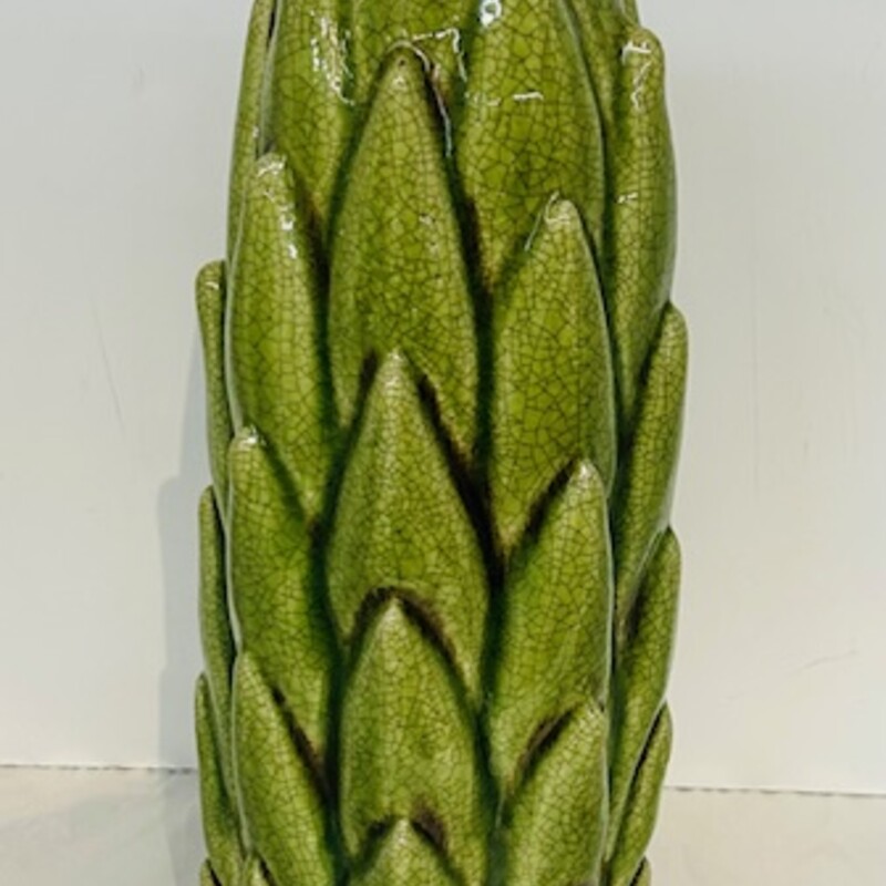 Ceramic Crackle Artichoke
Green Brown Size: 6 x 16H