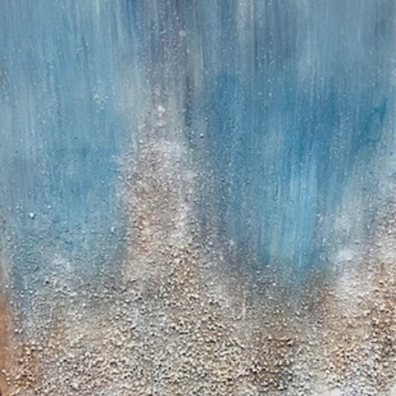 Textured Abstract Canvas
Blue White Silver Grey Brown Canvas
Size: 20x40H
Coordinating Canvas Sold Separately