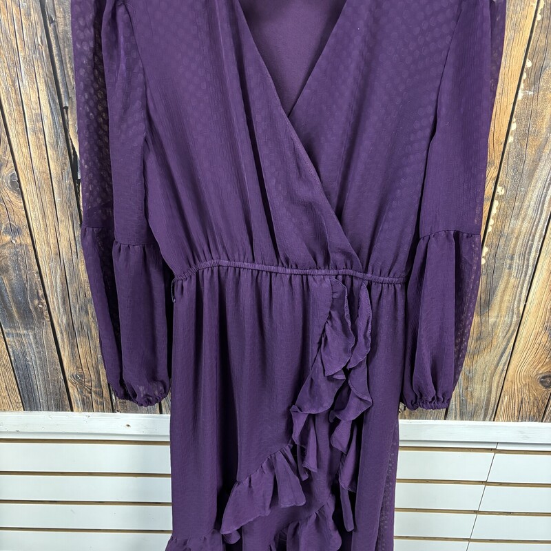 Purple Flowy Dress, Size: S