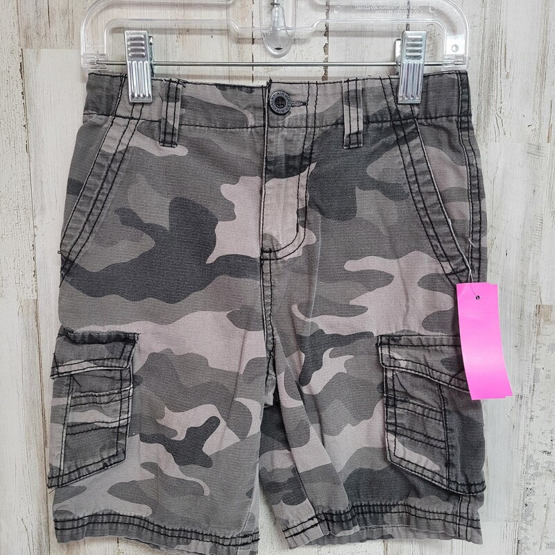 6 Grey Camo Shorts