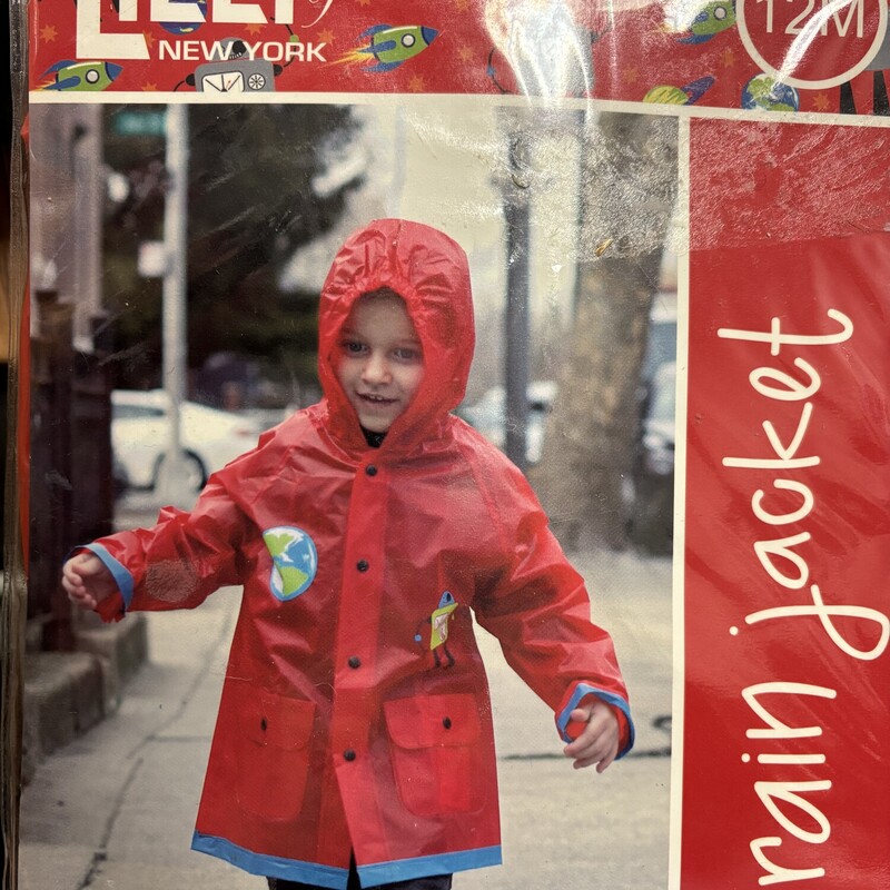 NWT Red Rainjacket, Size: 12m