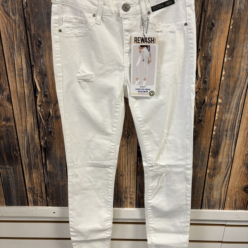 NWT White Rewash Jeans, Size: 1