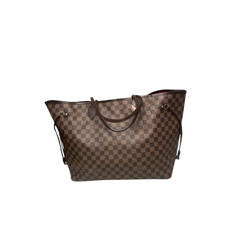 Louis Vuitton Damier Ebene Neverfull GM<br />
<br />
Date Code: SD4088<br />
<br />
Dimensions:15.4 L x 12.6  H x 7.5 W inches<br />
<br />
In very good condition. Small knick of the leather trim.<br />
<br />
Dose not come with original dust bag or box.