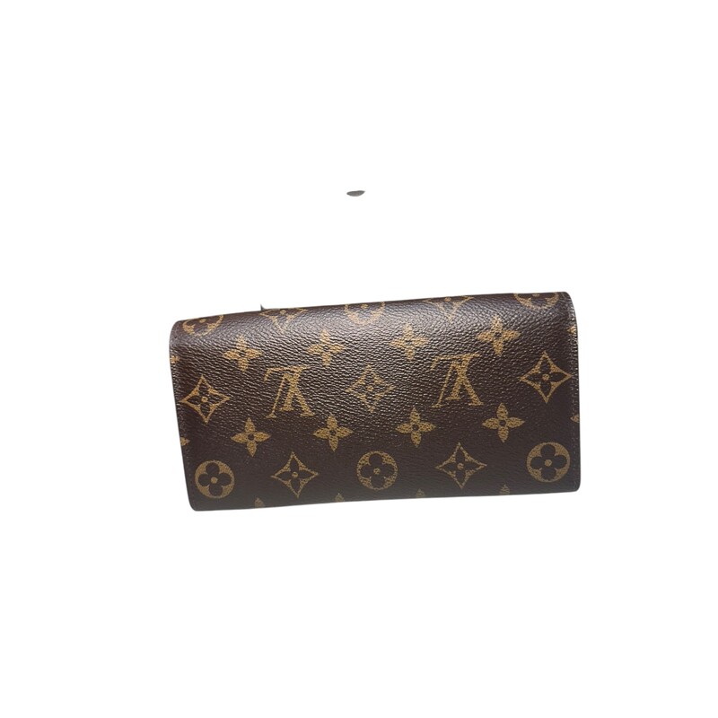 Louis Vuitton Emilie Monogram Poppy<br />
<br />
Date Code: SN4135<br />
<br />
Dimensions: 8W x 4H x 1D<br />
<br />
In very good condition. Light wear to the corners.<br />
<br />
Does not come with the original dust bag or box.