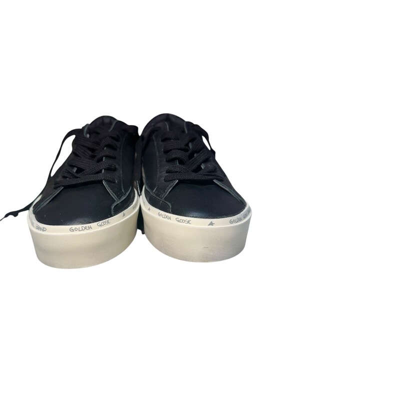 Golden Goose Hi-Star Sneakers Black Leather<br />
<br />
Size: 38<br />
<br />
Never worn in excellent condition.<br />
<br />
Comes with original dust bag and box.