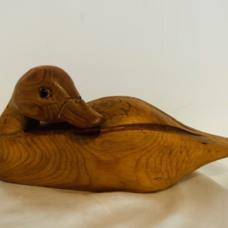 Wooden Duck Decoy
Brown Size: 10 x 5H