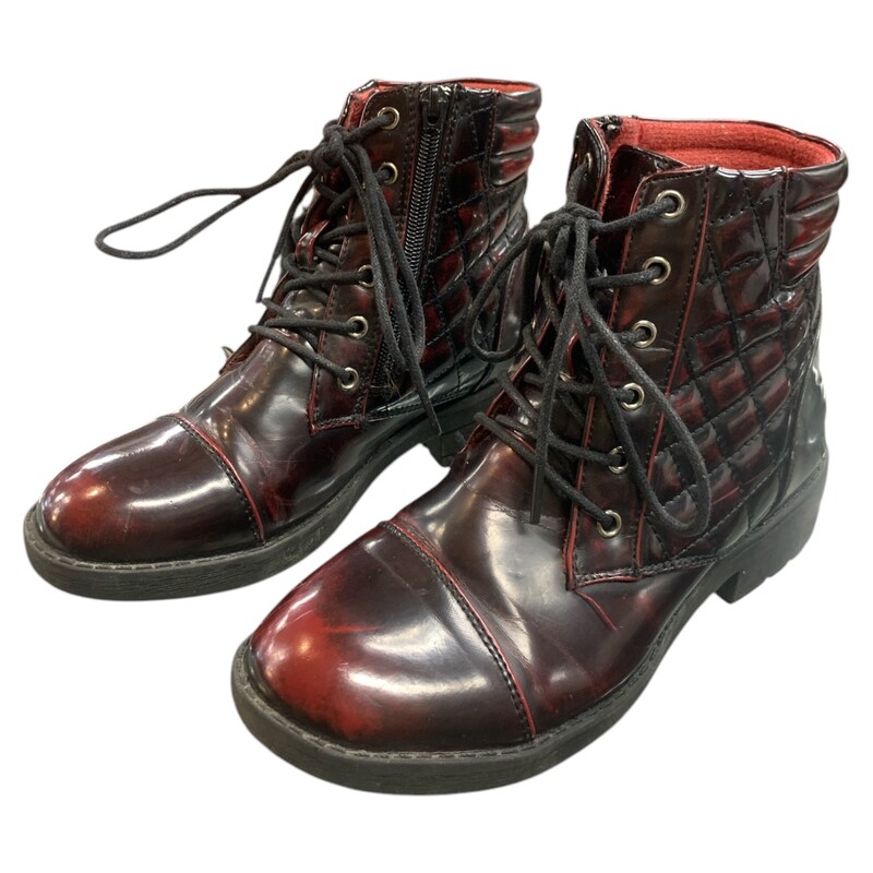 N/a Boots, Burgendy, Size: 6