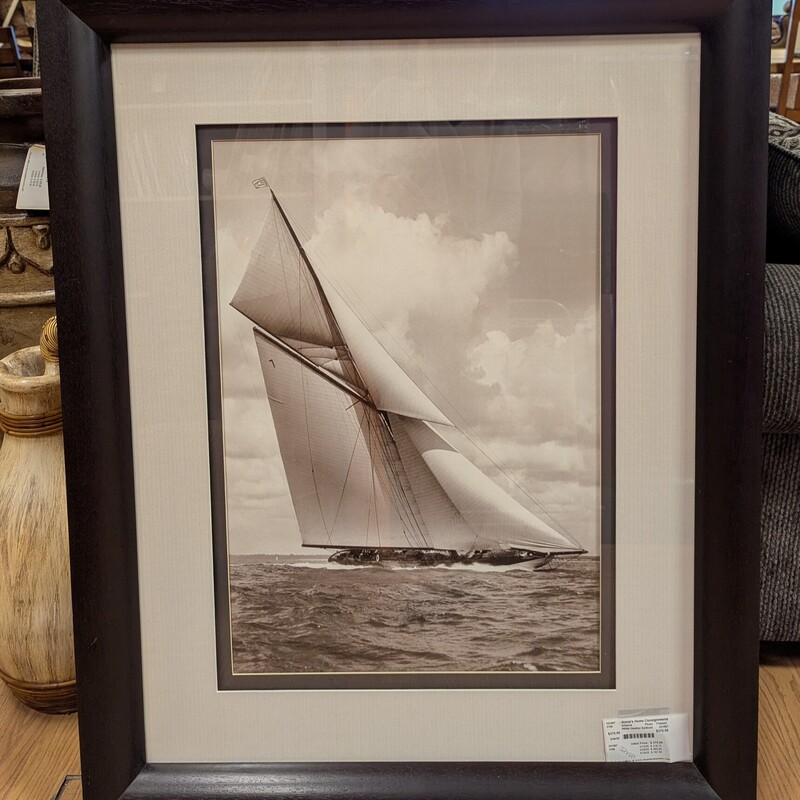 White Heather Sailboat, Photo, Framed
32x40