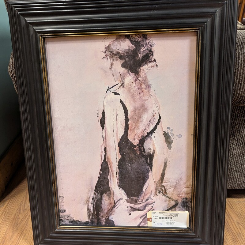 Female Dancer From Back, Print, Framed
23x30