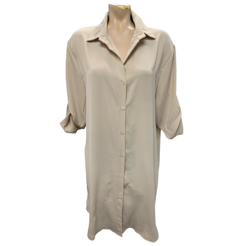 Moitie Italia Satin, Tan, Size: L