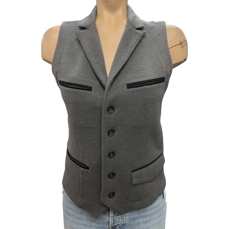 Rag & Bone Vest, Grey, Size: S