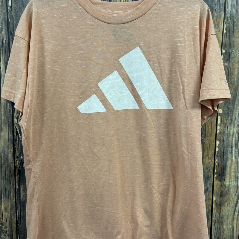 Peach Adidas Large Tee, Size: Large