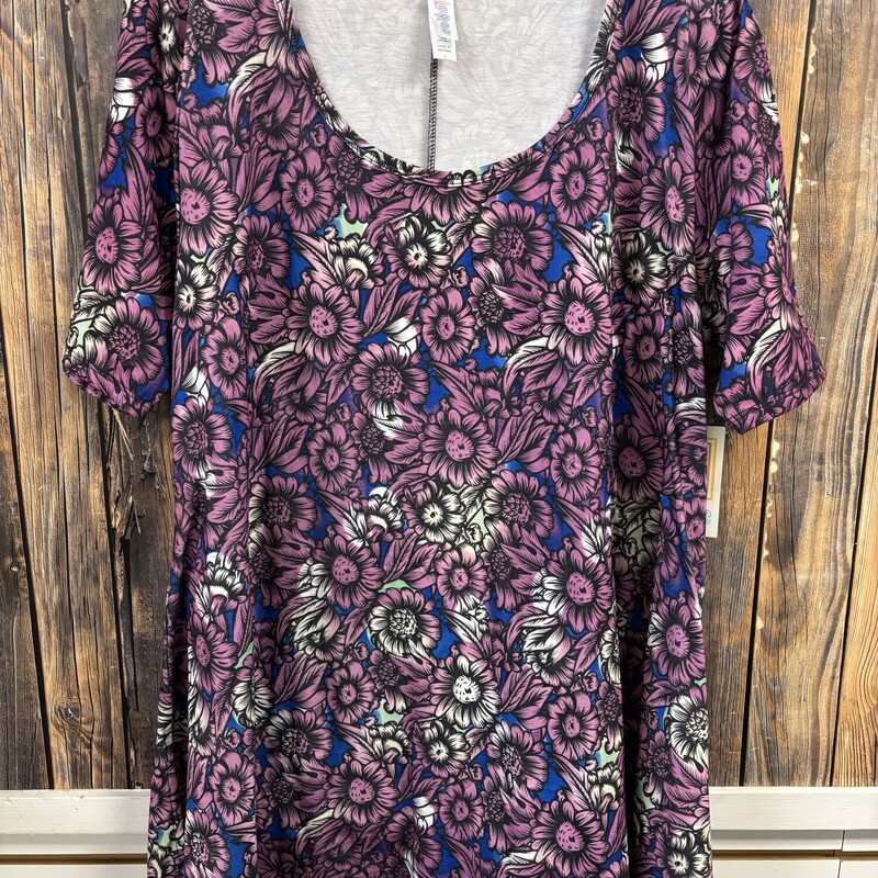 NWT Lularoe Purple Flower