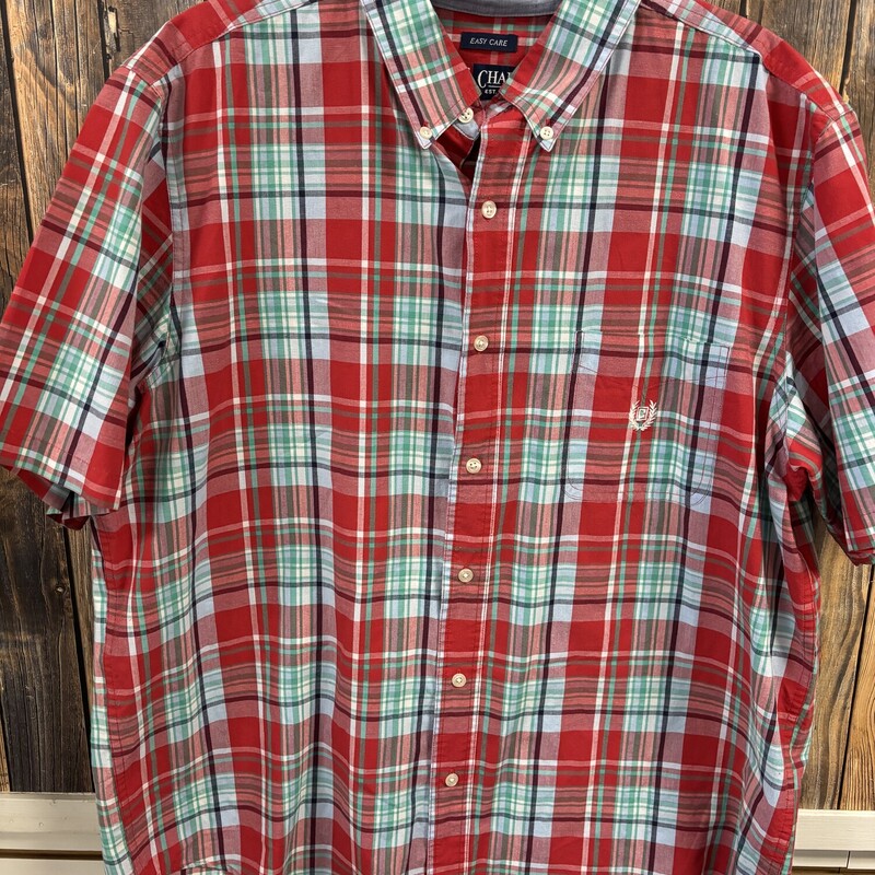 Red Blue Chaps Shirt, Size: XL