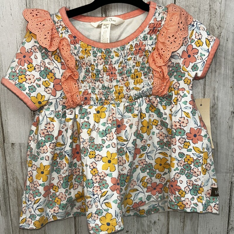 2T Pink Floral Top