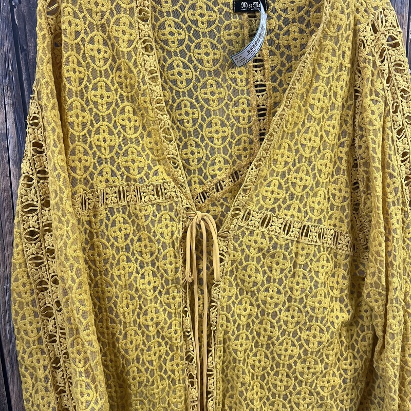 Gold Miss Me Over Jacket, Size: Large