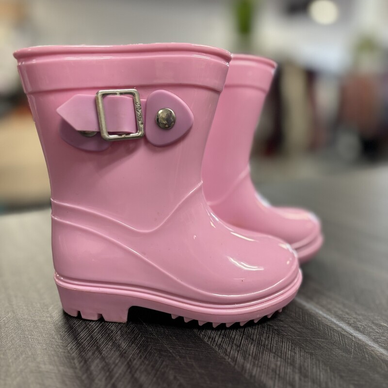 Pink Rain Boots, Size: 7