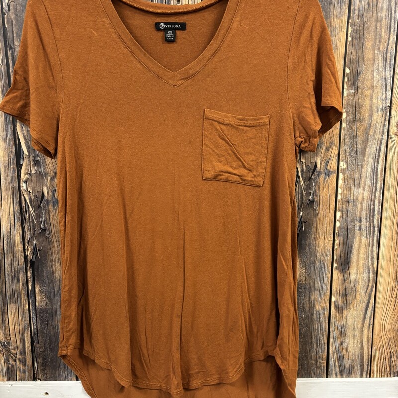 Rust Vneck Shirt, Size: XS