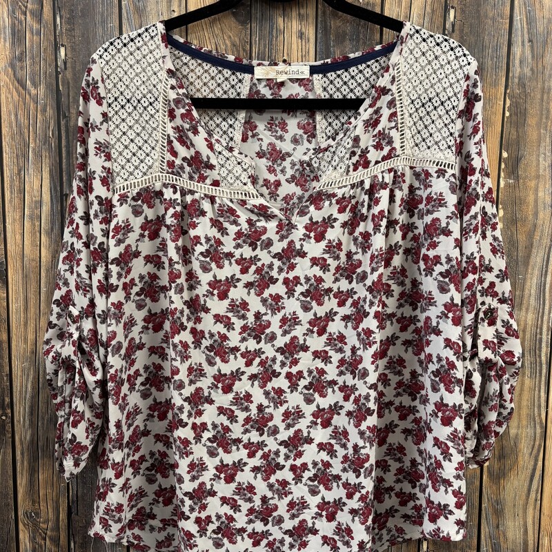 Flowy Flower Shirt, Size: L