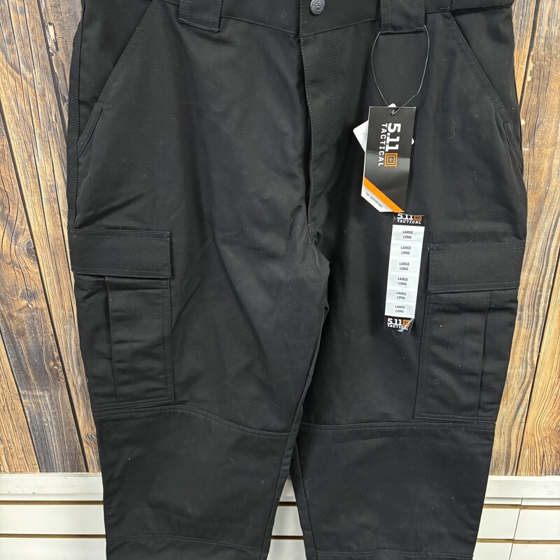 NWT Black Tactical Pants, Size: Large Long