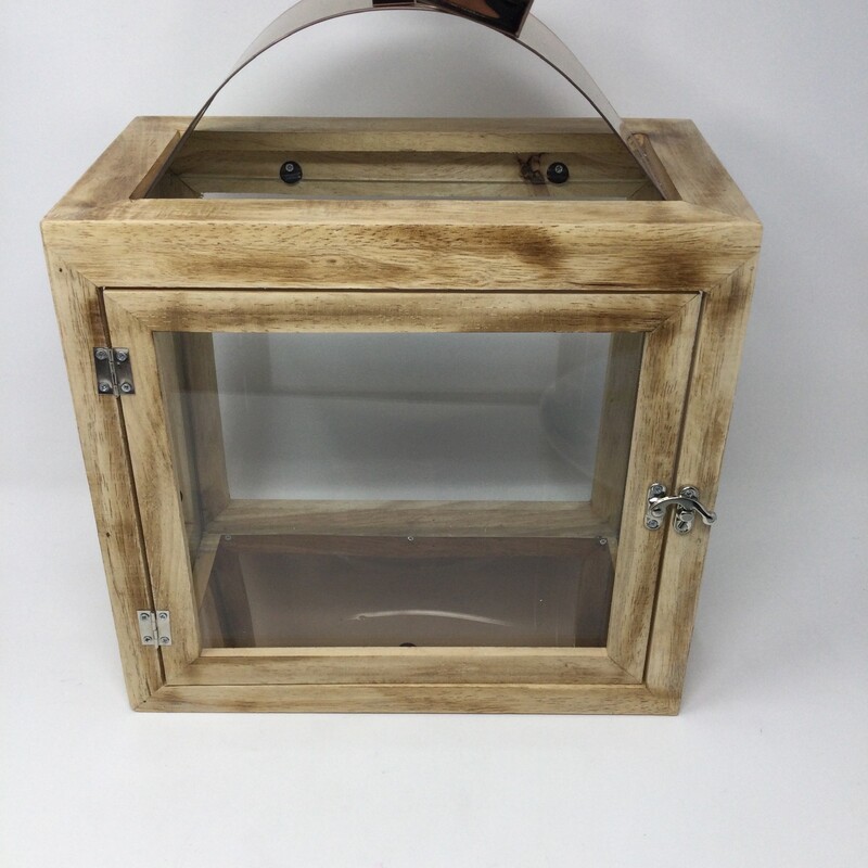 Rectangular Lantern,
Sand/Rose/Gold,
Size: 15 X 11.75 x 6.25 In