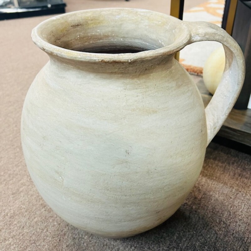 Rustic Clay Jar Pitcher
Tan Taupe Size: 13 x 14.5H