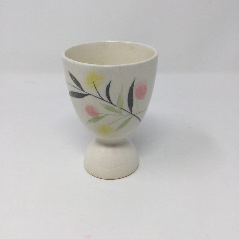 Egg Cup,
Cream/Yellow/Pink/Green,
Size: 4 X 3 In