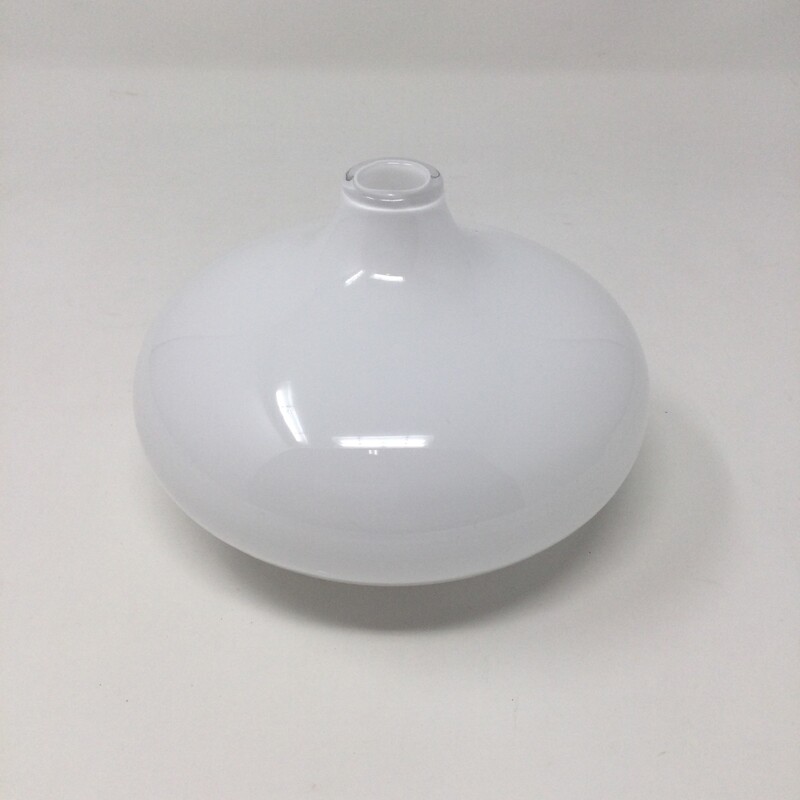 Milk Glass Vase,
White,
Size: 4 X 5 In