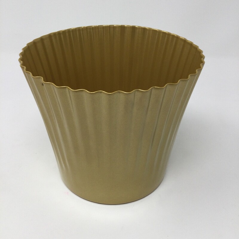 Brushed Gold Planter